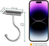 Josmimic Counter, Under Cabinet Banana Hook Adhesive - Sticky Banana Hanger Under Sturdy Metal Banana Holder