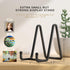 3 Pack 3 Inch Metal Square Wire Plate Stands for Display, Picture Frame Holder for Decorative Plates, Books, and Photos