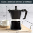 Primula Classic Stovetop Espresso and Coffee Maker, Moka Pot for Italian and Cuban Café Brewing, 6 Espresso Cups, Black