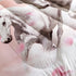 Set 2 3D Set HOSIMA Horse Bedding for Girls, Pink Cherry Blossom Printed Twin Comforter with Pillowcases, Farm Wild