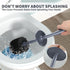 UPTRONIC Toilet Brush Set, Toilet Bowl Brush with Extra Long Handle, Durable Bristles, Covered Holder for Bathroom