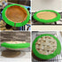 CARGEN Pie Crust Shield, Adjustable Silicone Pie Crust Protectors for Baking, 2 Pieces Green