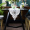 SUTAVIA Lace Patio Table Runner Embroidered Dresser Scarf Classic Rectangular Macrame Tablerunner