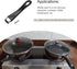 MECCANIXITY Black Pan Replacement Handle, 183mm/7.2inch Nonstick Stainless Steel Saucepan Cookware