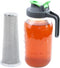 Cold Brew Mason Jar Iced Coffee Maker, 64 Oz Wide Mouth Pitcher with Airtight & Leak-Proof Coffee Filter