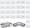 HOREAKHJ 14 Pack Shower Caddy Adhesive Replacement, Strong Adhesive Hooks, Waterproof Shower Adhesive