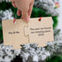 NGHYANNA 2025 NGHYANA Wooden Puzzle Piece Ornament You and Me Keepsake Couples Gift