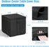 18''L 18''W x18''H Kingling Outdoor Cooler Table Cover for Keter Cooler Tables, Waterproof Patio Storage Cooler Table