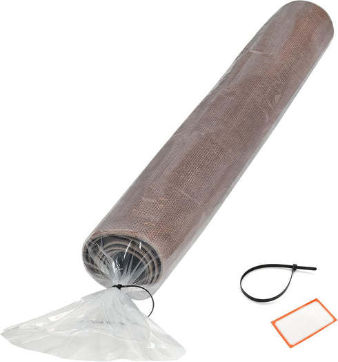 Heavy Duty Rug Storage Bag - Waterproof Plastic Cover for Rolled Carpet Up to 6 x 9 Feet, 4 Mil Thick - 1 Clear Bag, 92