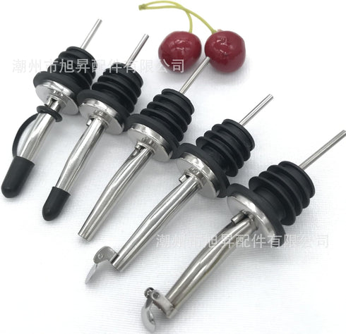 4 Pack 3/4" Oil Pourerswith Flip Top, Olive Oil Dispenser Spout, Oil Spout Liquor Bottle Pourer Spouts, Speed Pour