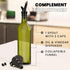 17 oz Set Zeppoli Kitchen Olive Oil & Vinegar Dispenser Bottle - with Removable Dual Spouts, Pour Funnel, Stainless