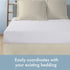 Today’s Home Classic Tailored Bed Skirt Dust Ruffle, Cotton Blend Design, Queen, 14" Drop Length, Ivory