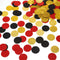 Glitter Confetti Circles Table Decoration, Wedding Party Decoration, 1.2’’ Diameter (Gold Glitter, Black, Red, 300pc)