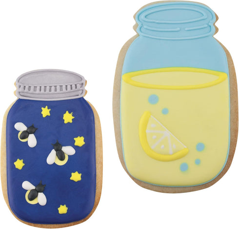 Ann Clark Mason Jar Cookie Cutters 2-Pc. Set, 3.25", 4.5", Made in USA