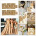 6 Packs Hair Tie Favors for Bridesmaids, Bachelorette Party & Bridal Shower Gifts (Gold)