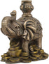 Ebros Small Feng Shui Elephant Carrying Wealth Pot - 4.25" Long Home Decor Accent Figurine