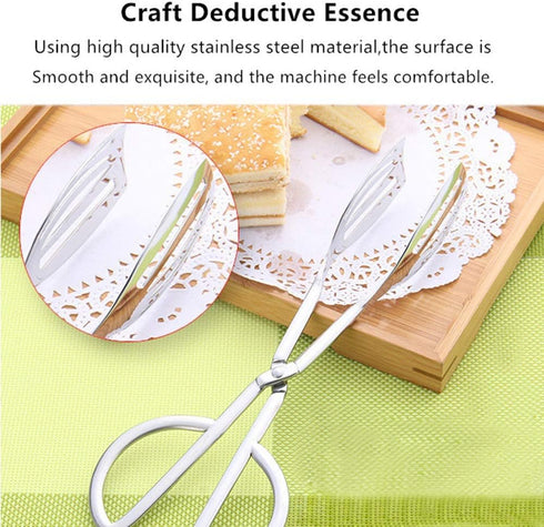 Stainless Steel Buffet Tongs Set of 2, 10.3'