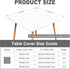 34x34 Inch eeivs White Square Fitted Tablecloth Spandex Stretchable End Tables Cover with Elastic Edge Table Cloth Card