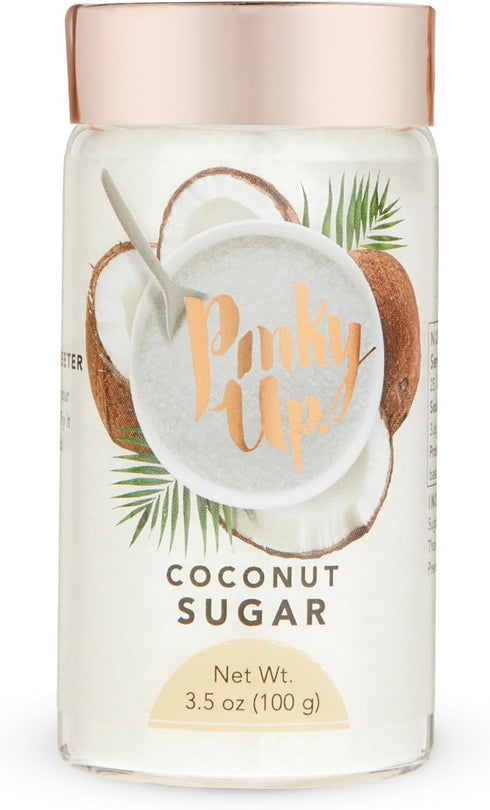Pinky Up Coconut Sugar, 3.5oz Flavored Sugar for Cocktails, Sanding Sugar, Home Bar Accessories