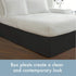 TODAY'S HOME Classic Tailored Bed Skirt Dust Ruffle, King, Black, 14" Drop Length