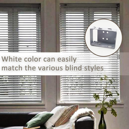 TIHOOD 6PCS Low Profile 2Inch Blind Brackets for Box Mounting Window Blinds