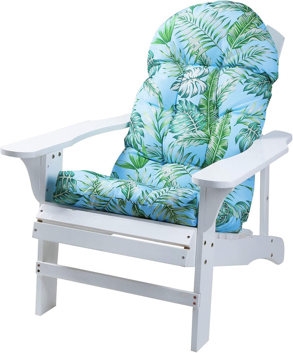 Enipate Tropical Print Adirondack Chair Cushions 44x19x4 inch, Weather Resistant Patio Chair