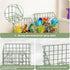 2 PackBath Greentainer Toy Organizer, Wall Mounted Shower Storage Basket - Metal Bathtub Toy Holder with Hooks