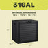 35 Package YITAHOME Gallon Outdoor Storage Box, Waterproof Resin Deck Box and Delivery with Lockable Lid for Patio