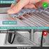 Roll Up Dish Drying Rack, Over the Sink Kitchen Dish Drainer, Foldable Sink Rack Mat, 304 Stainless Steel