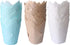 150PCS Tulip Cupcake Liners, Natural Baking Cups for Wedding, Birthday Party, Christmas (Blue, White)