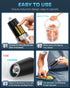 XinXu Gravity Automatic Electric Pepper and Salt Grinder, Auto Mill Shaker, Stainless Steel, Black with Blue LED Light