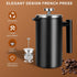 SZHETEFU 34 OZ 4-8 Large French Press, Premium Stainless Steel Sturdy Insulated French Press Coffee Maker, Cups French