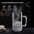 French Press Coffee Maker, 34 Ounce with 4 Filters System, Stainless Steel Plunger, Borosilicate Glass