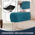 L.VICTEX Sofa Armrest Covers, 2 Pack Deep Teal Velvet Plush Fabric, Durable Furniture Accessories for Sofa and Chair