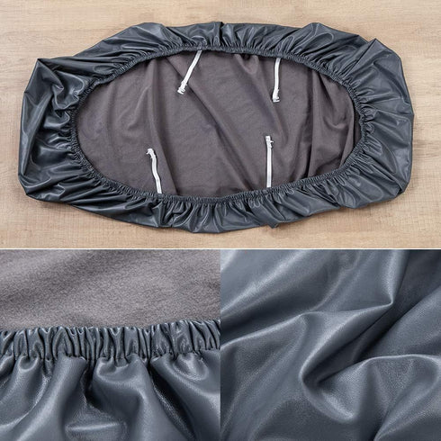 42.12-53.94in CALIDAKA PU Leather Bench Cover - Elastic Soft Stretch Slipcover, Removable Washable Protector for Bench