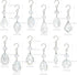Decor(Clear,12pcs) kanpura Crystal Chandelier Prisms,Crystal Sun Catcher Kit,Rainbow Hanging Crystals Suncatcher