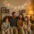 Family Banner Burlap Bunting - Family Reunion Sign & Photo Booth Props for Adoption & Reunion Party Decorations