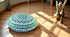 22" CRAFT KALA IN Round Mandala Floor Pillow Cushion Cover Seating Throw Cover Hippie Decorative Bohemian Ottoman Poufs