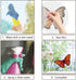 GORGECRAFT 6.3x6.3 Spring Butterfly Vinyl Window Clings, Non-Adhesive Reusable Decals for Sliding Glass Doors