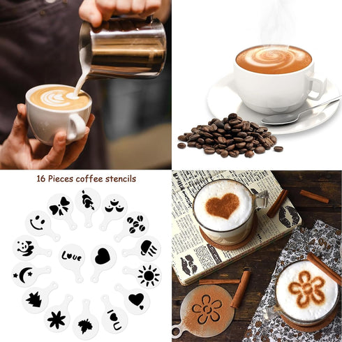 FITNATE Rechargeable Milk Frother with Stand, Handheld Drink Mixer with 3 Stainless Whisks for Coffee & Latte