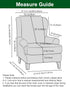 2 Chair,A02 CRFATOP Printed Wing Chair Slipcovers Piece Stretch Wingback Chair Cover Spandex Fabric Wingback Armchair