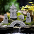 ZORZA Mini Chinese-Style Sandstone Figurines, Enchanting Garden Bridge for Fairy Gardens and Miniature Decor