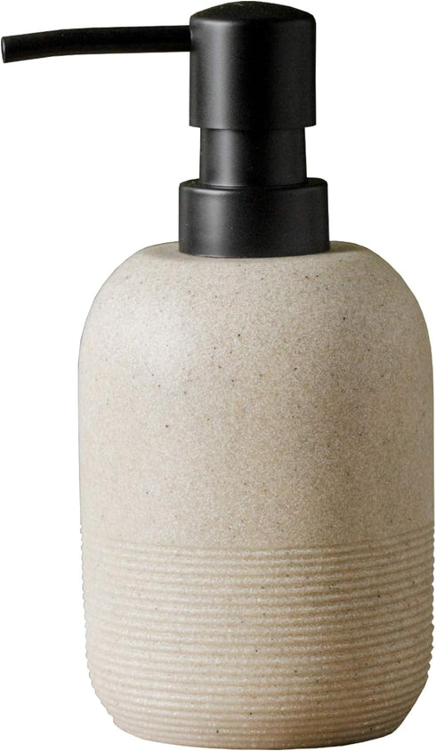Soap Dispenser Beige, Hand Soap Lotion Dispenser for Bathroom Countertop, Kitchen Sink Soap Dispenser