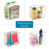 iDesign AFFIXX Plastic Wall Mount Organizer, Clear, 3" x 6" x 5" for Kitchen, Bathroom, Office