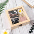Unfinished Wooden Display Box with Glass Top, Small Hinged Lid Keepsake Storage Box for Jewelry and Home Decorations