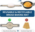 2 Pcs Silicone Bread Sling for Dutch Oven, Non-Stick & Heat Resistant Baking Mat for Sourdough