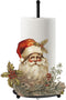 MorningRo Christmas Paper Towel Holder Retro Santa Countertop Kitchen Decor and Accessories Black