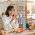 6 12 oz. Horavie Small Single Serve Coffee Maker, Fast Brew One Cup Coffee Machine for K Cup and Grounds, to Brew
