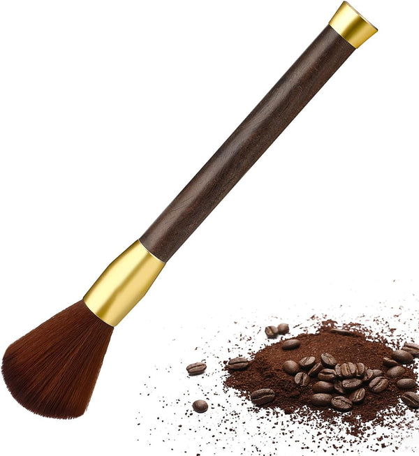 Coffee Cleaning Brush, 16.7x1.58CM Barista Brush for Coffee Grinder and Espresso Machine with Vegan Brush Hair