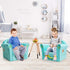 1-5 Costzon Kids Couch, Children's Sofa Armrest Chair with Pattern, Toddler Furniture w/Sturdy Wood Construction